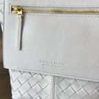 FLIP FLAP 23 BAG IN WHITE LAMBSKIN