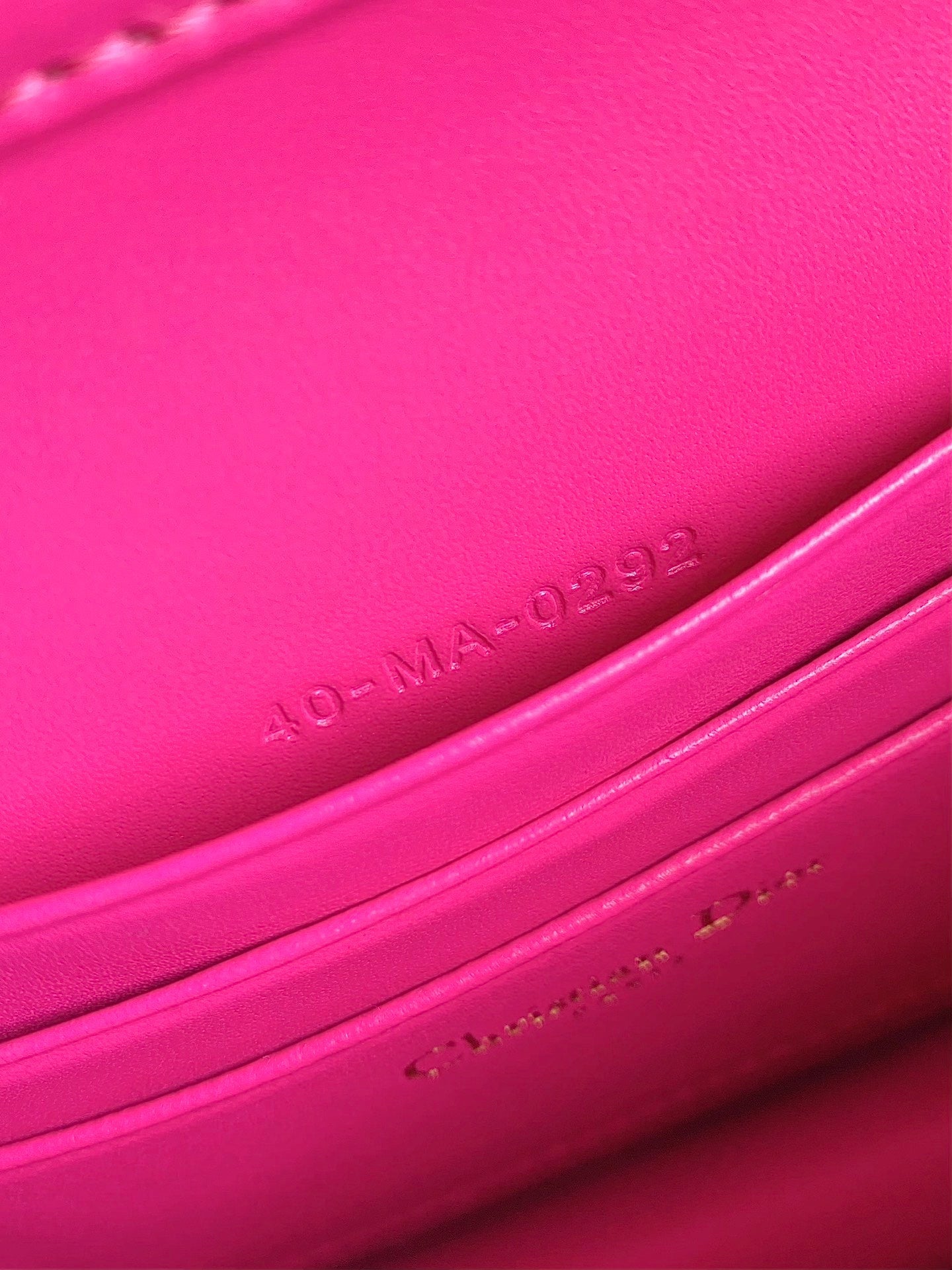 LADY 21 CHAIN BAG IN HOT PINK LAMBSKIN