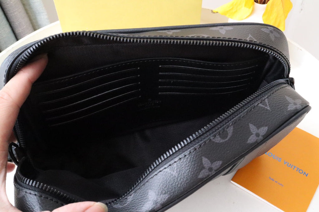 LV Pochette Kasai Clutches Monogram Eclipse canvas 179400