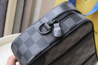 LV Pochette Kasai Clutches Damier Graphite Canvas 179401