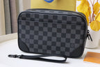 LV Pochette Kasai Clutches Damier Graphite Canvas 179401