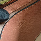 OPHIDIA GG SMALL 25 HANDBAG IN LIGHT PINK CANVAS AND CALFSKIN