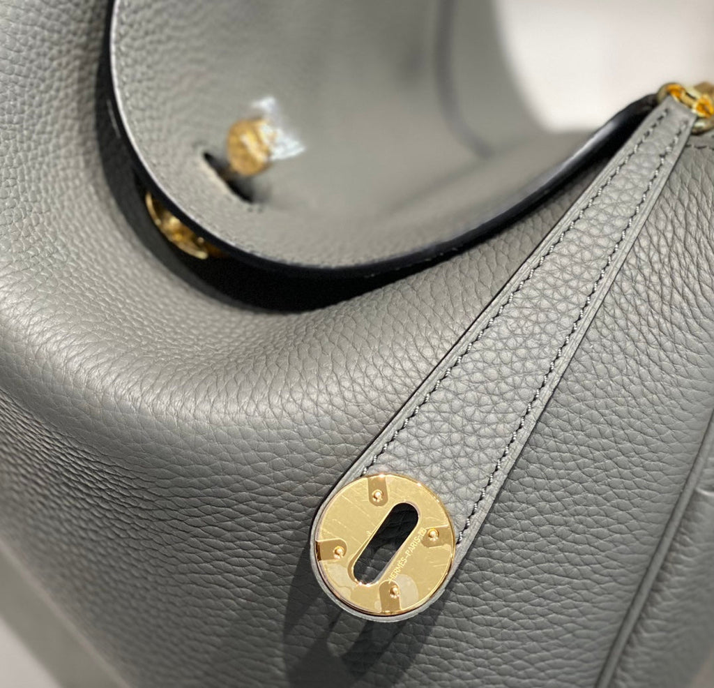 HM LINDY 30 BAG GRAY TAURILLON CLEMENCE LEATHER