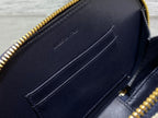 CD Oval camera bag 18 blue monogram cowhide leather