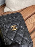 CC 22A Zippy Coin Purse Black Caviar GHW 223922