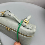 Extra Pocket L19 Sage Ostrich Leather Ghw