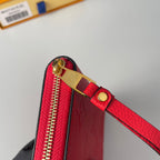 LV M60740 Zippy Coin Purse Red Monogram Empreinte Leather 221610