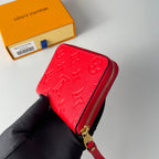 LV M60740 Zippy Coin Purse Red Monogram Empreinte Leather 221610