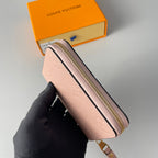 LV M60740 Zippy Coin Purse Pink Monogram Empreinte Leather 221612