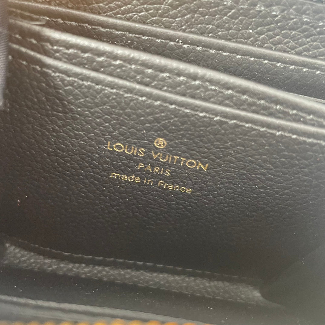 LV M60574 Zippy Coin Purse Black Monogram Empreinte Leather 221613