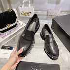 CC Moccasins 45mm Black Lambskin