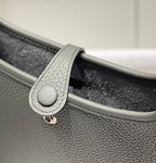 Mini Evelyne 18cm Smoke Grey Togo Silver Hardware