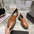 CC Moccasins 45mm Brown Orange Lambskin