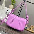 Loew Paseo Shoulder Bag 25cm Light Magenta Cowhide