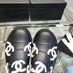 CC Rainboots Black with Embossed Logo Rubber 204070