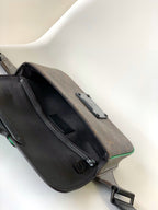 LV S Lock Sling Bag 21cm Brown Green Monogram Macassar Canvas