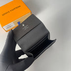 LV Enveloppe Carte De Visite Card Holder Damier Graphite Canvas 221501