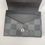 LV Enveloppe Carte De Visite Card Holder Damier Graphite Canvas 221501
