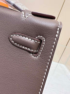 HM KELLY POCHETTE 22CM ETAN SWIFT SILVER HARDWARE