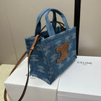 SMALL CABAS THAIS BLUE DENIM 25