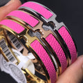 H Pig Nose Pink Bracelet