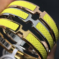 H Pig Nose Yellow Bracelet