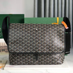 CITADIN MESSENGER BAG 39 IN BLACK GOYARDINE CANVAS