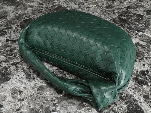 bv teen jodie 36cm dark green lambskin