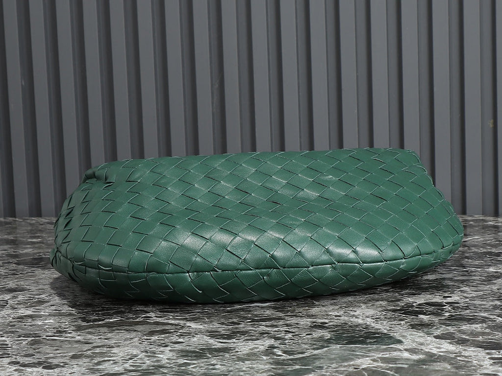 bv teen jodie 36cm dark green lambskin