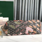 SAINT LOUIS PM BAG 34 IN PINK LETTRES CAMOUFLAGE GOYARDINE CANVAS