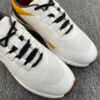 LP BRUNELLO SNEAKERS MULTI-WHITE AND YELLOW MESH CALFSKIN