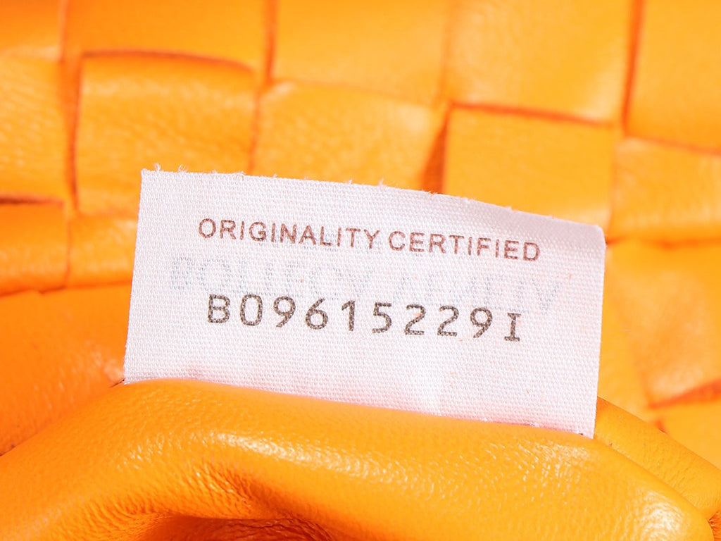 bv teen jodie 36cm orange lambskin