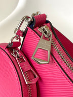 LV Marellini 19cm Pink Epi Grain Cowhide Metal HW