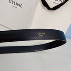 Medium Spike Belt 25mm Black Calfskin Loop Silver Silver Finishing