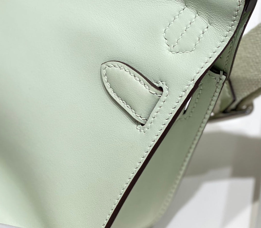 HM JYPSIÈRE MINI 23 MINT CALFSKIN SILVER HARDWARE
