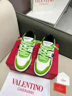 VT 25 One Stud Platform Sneaker White Green Cowhide 352076