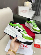 VT 25 One Stud Platform Sneaker White Green Cowhide 352076