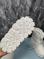 PRA RE-NYLON GABARDINE APRÈS SKI BOOTIES WHITE