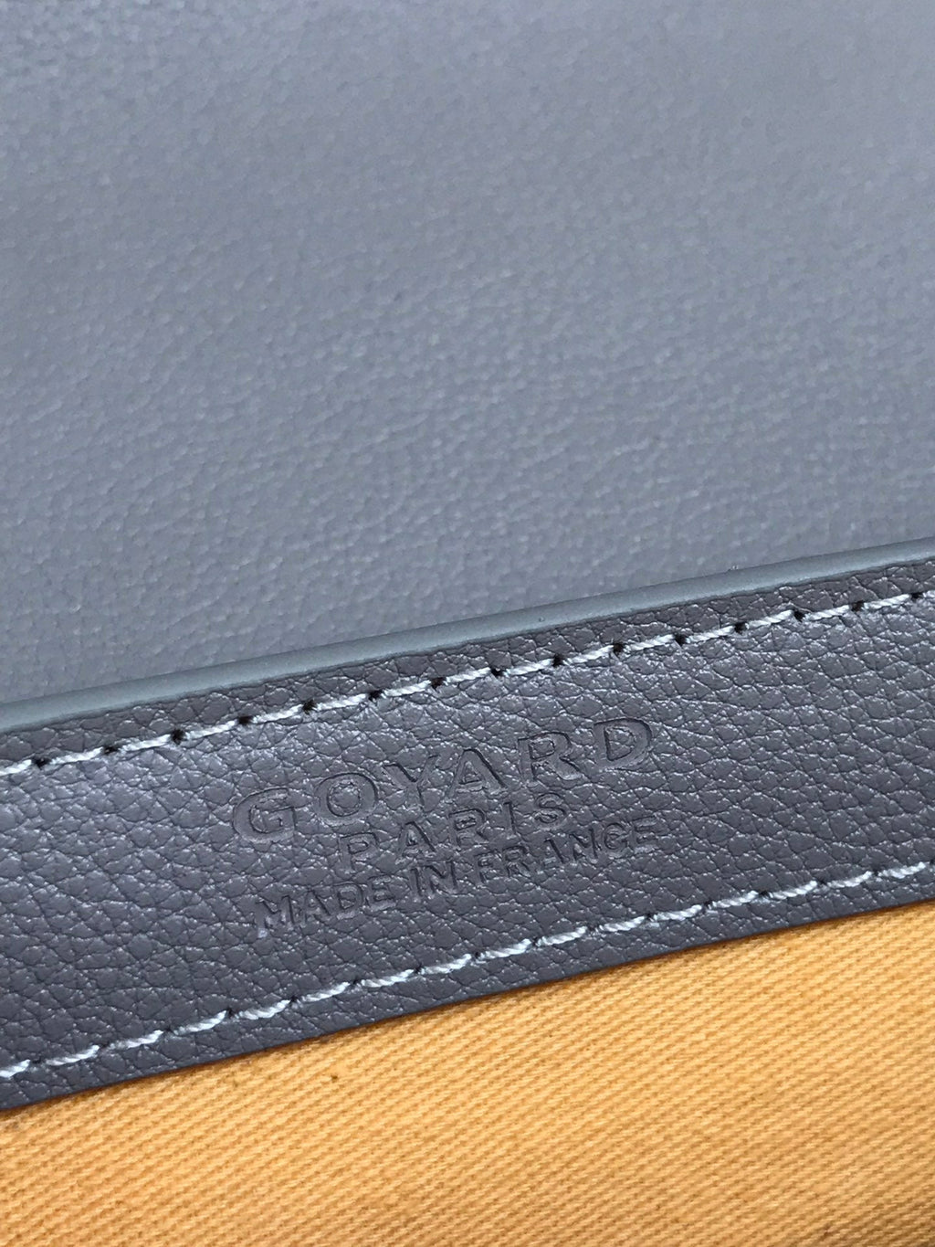 SAÏGON PM BAG 28 IN GREY GOYARDINE CANVAS AND CALFSKIN