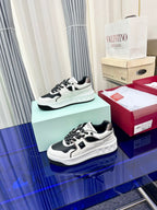One Stud Xl Low-Top Sneaker Black White Nappa Leather Fabric