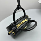 TOP-HANDLE 18 BAG IN BLACK CALFSKIN