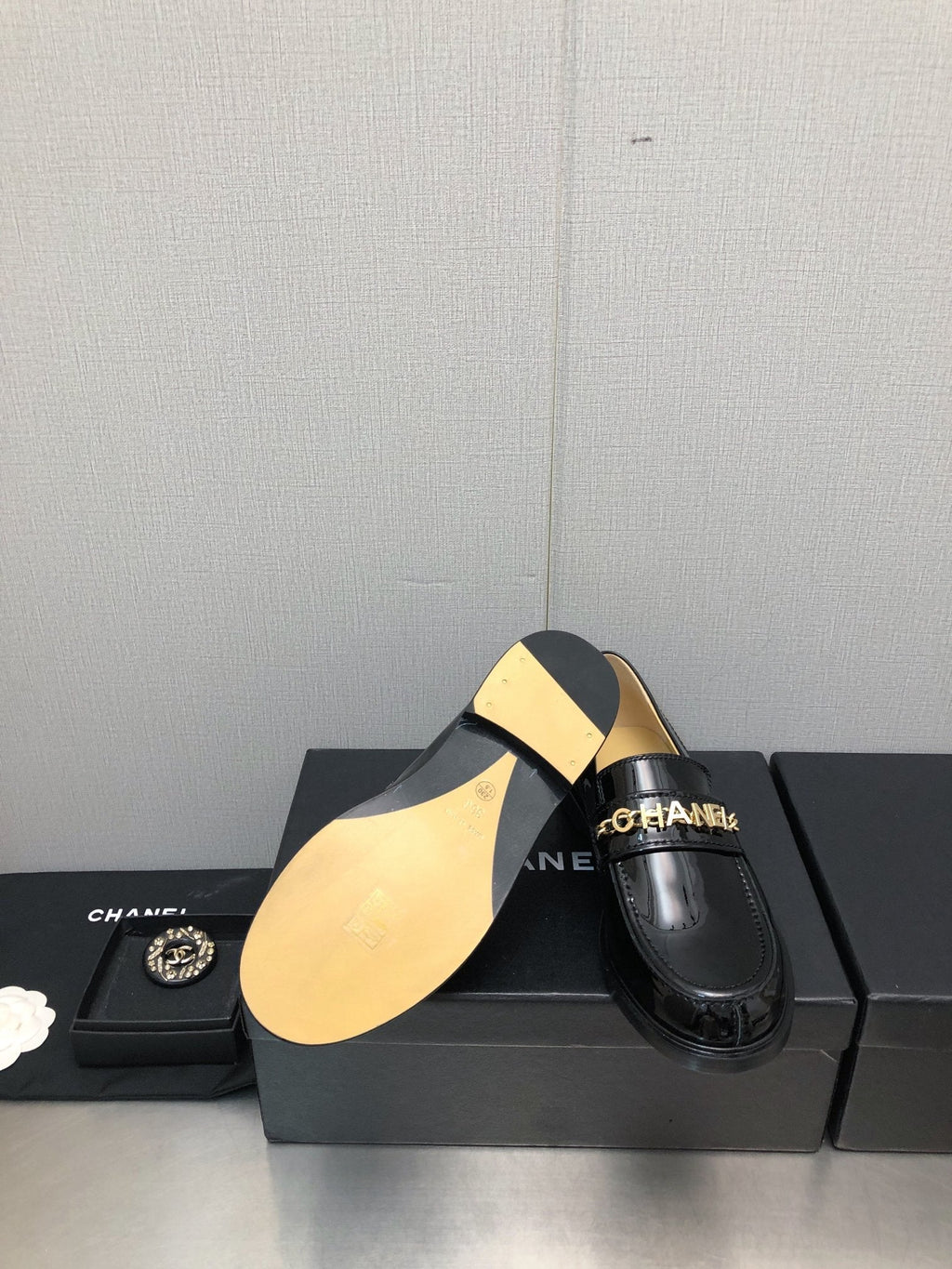 CC 25C Loafer Black Glossy Calf Leather 212974