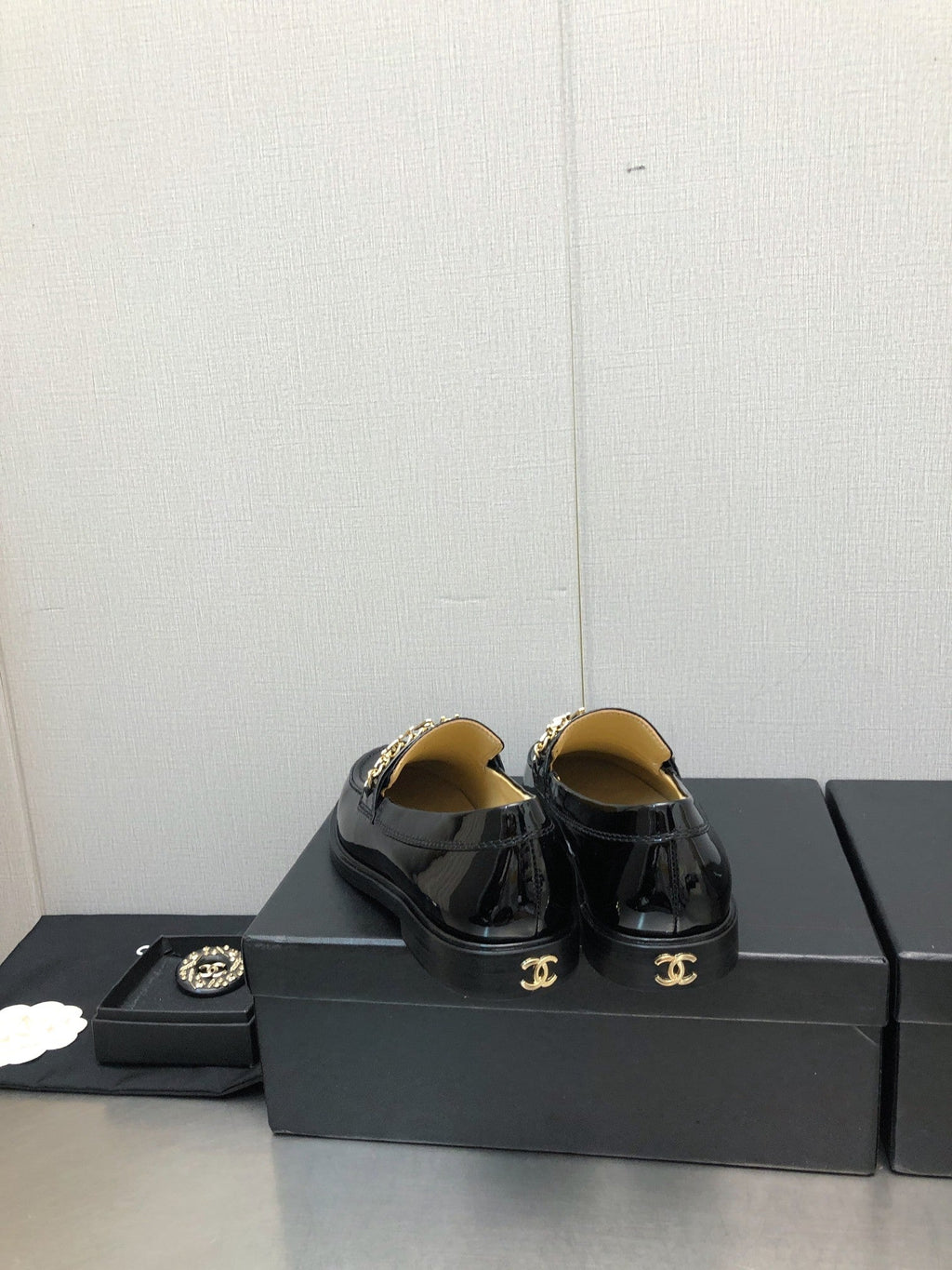 CC 25C Loafer Black Glossy Calf Leather 212974