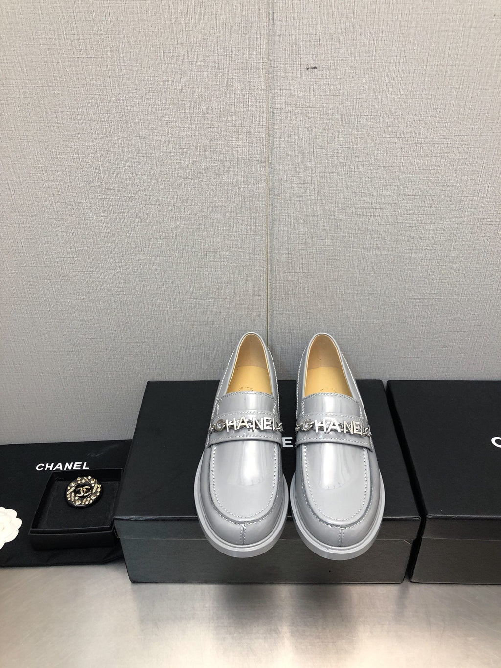 CC 25C Loafer Periwinkle Glossy Calf Leather 212975