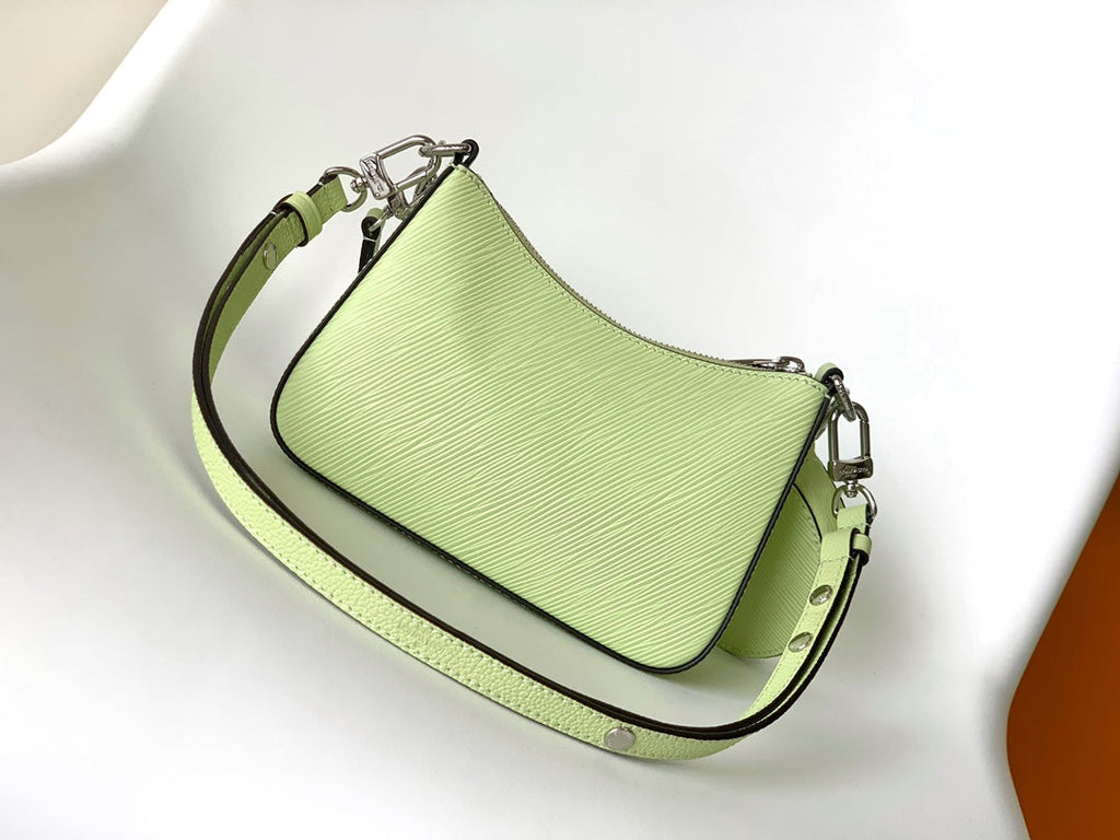 LV Marellini 19cm Green Epi Grain Cowhide Metal HW