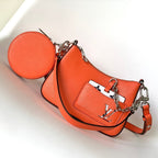 LV Marellini 19cm Orange Epi Grain Cowhide Metal HW