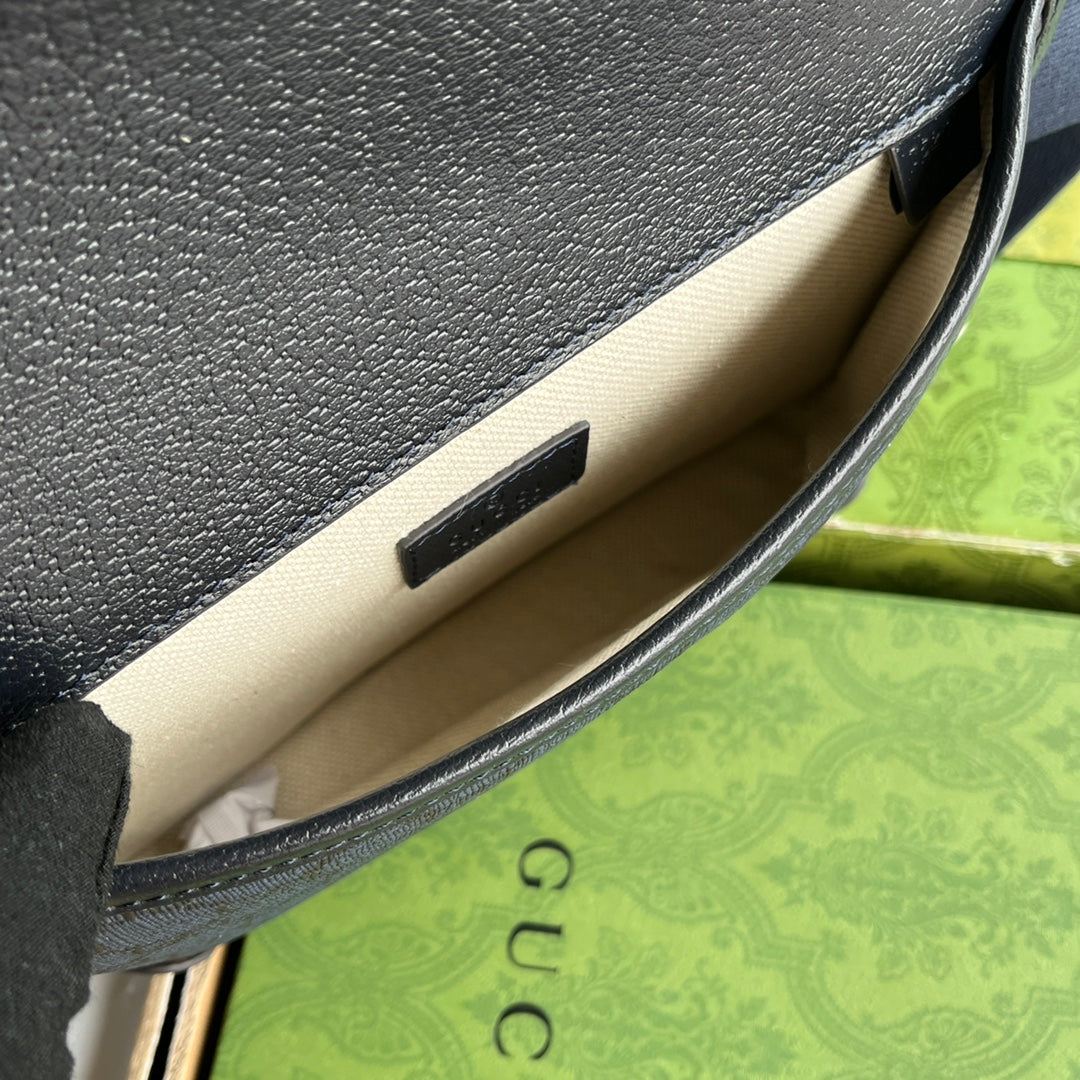 Gucci Waist Bag Blue Canvas 239996