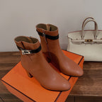 HM Saint Germain Ankle Boot Brown Black Calfskin