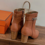 HM Saint Germain Ankle Boot Brown Calfskin