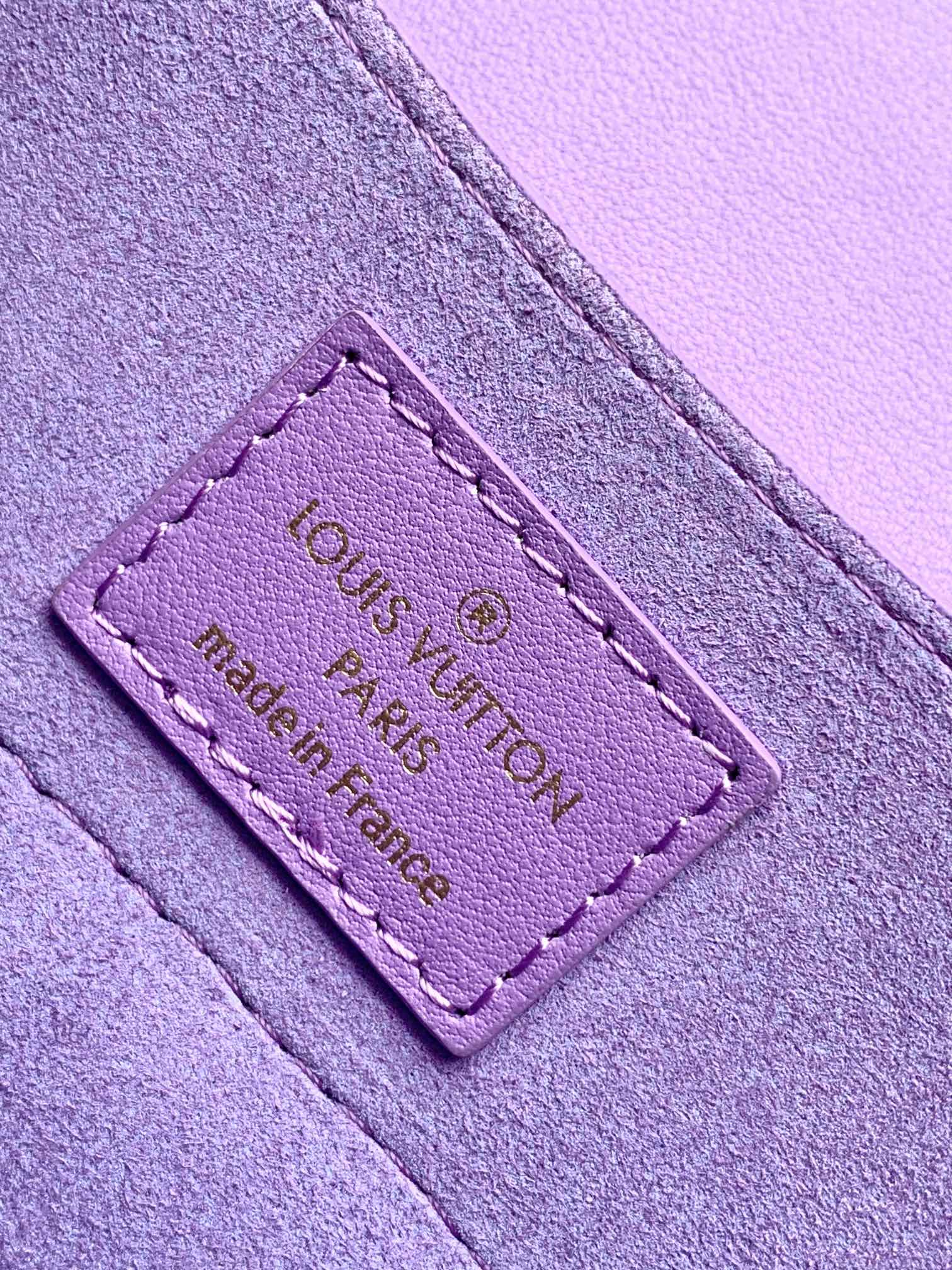 LV Hide & Seek Handbag 21cm Purple Epi Grain Cowhide GHW